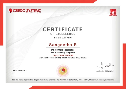 Oracle DBA course Training