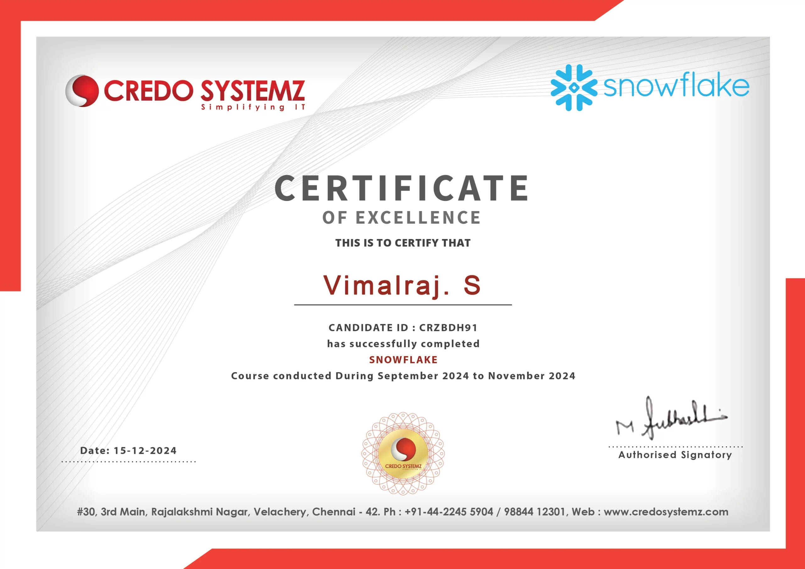 Snowflake Certification